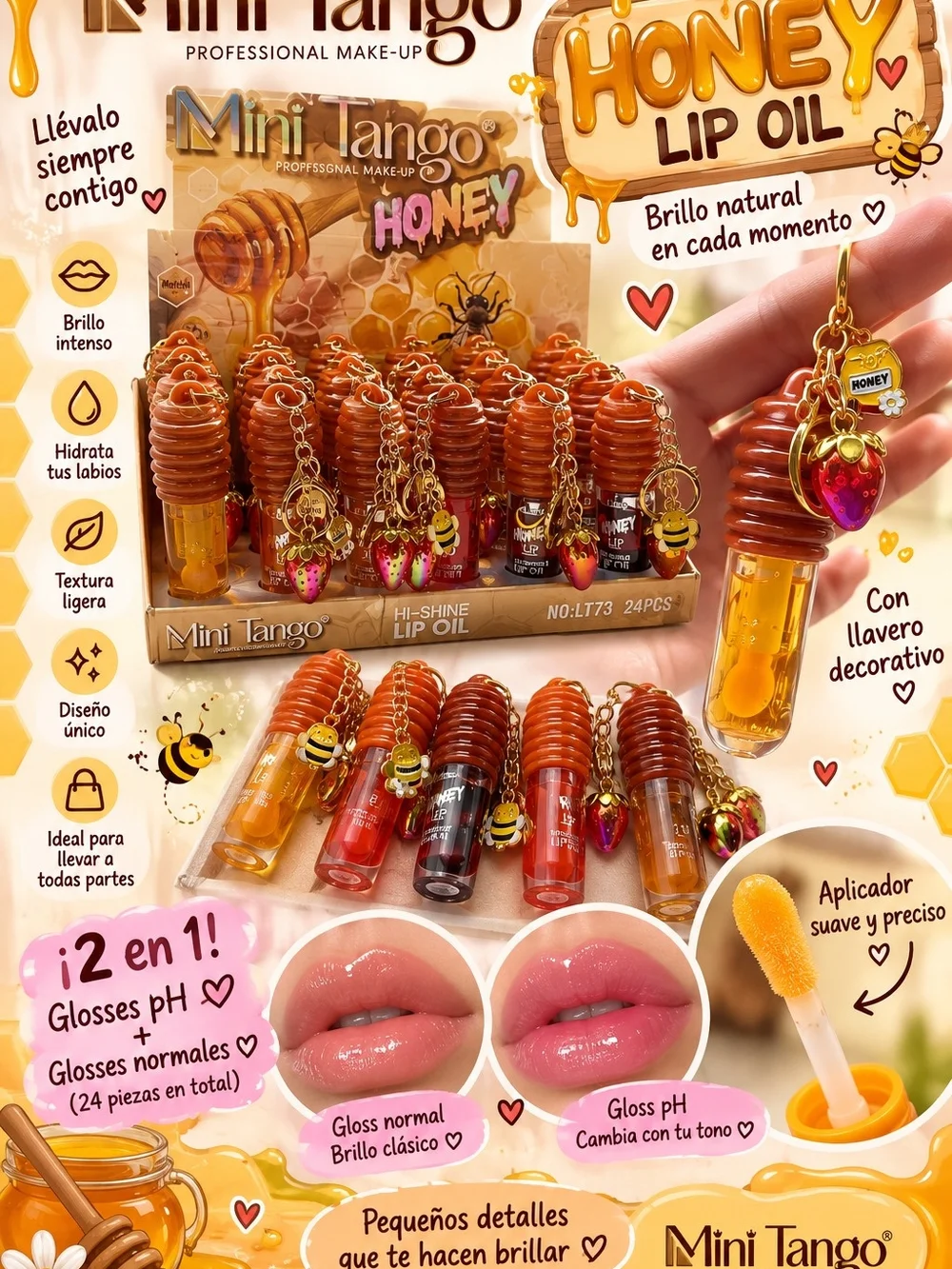 Honey Lip Oil - Brown Honey Shine